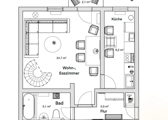Neu! Pineapple - Zwinger Xii - 96qm - 1x Free Parking Dresde